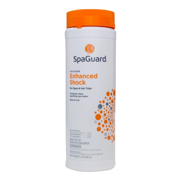 SpaGuard's Enhanced Shock Bottle of Spa  shock by bioguard